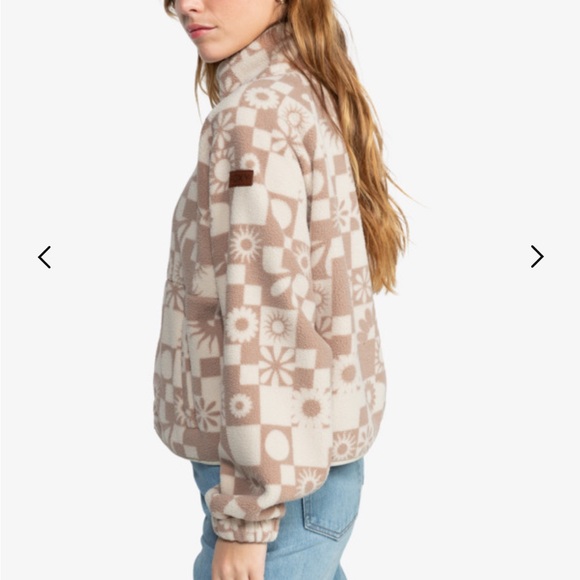 New Roxy Cream Surf ZipUp Sweater - Picture 10 of 15